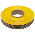 3M Flat Cable Stranded 24 Conductors, 1.27 mm Pitch, PVC Jacket, 30.48 m Length, Multicolour 3302-24