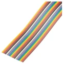 3M Flat Cable Stranded 24 Conductors, 1.27 mm Pitch, PVC Jacket, 30.48 m Length, Multicolour 3302-24