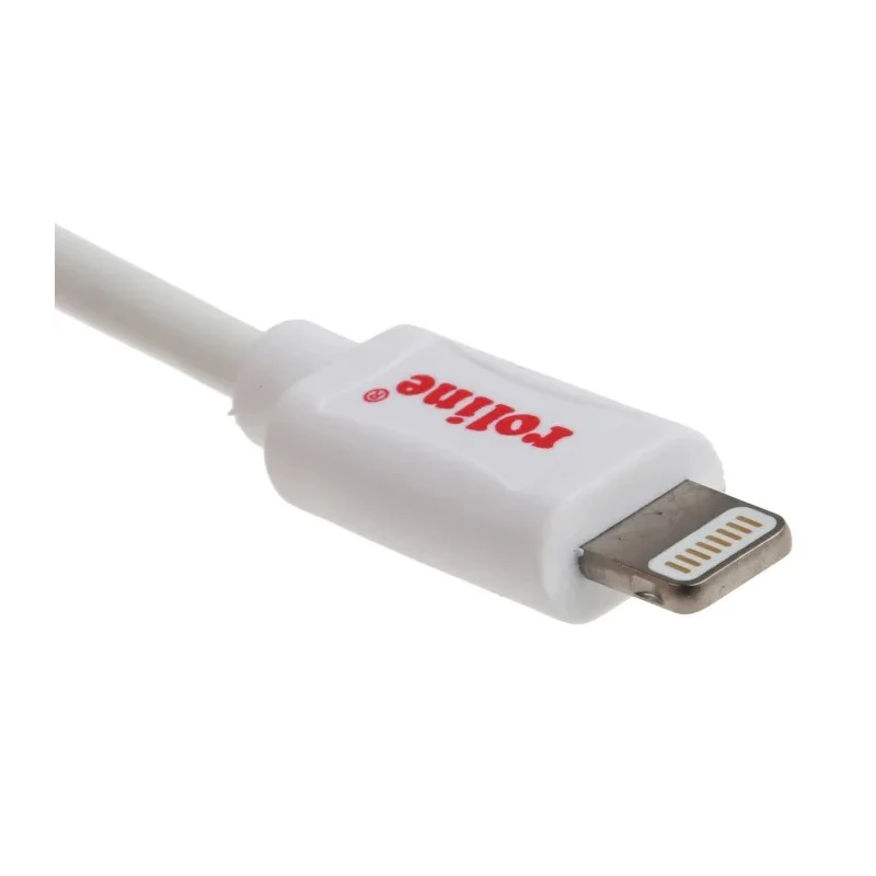 Roline USB 2.0 Cable, USB Type A Male to Lightning Male, 1m, White, 11.02.8321-20