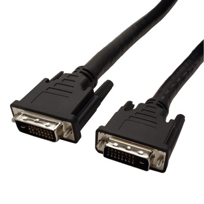 Roline Male DVI-D Dual Link to Male DVI-D Cable, 15m, Black PVC Sheath 11.04.5598-4