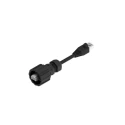 CONEC Cat5e Ethernet Cable 2m, Unscreened, Black Polyester PVC, RJ45 Plugs, 