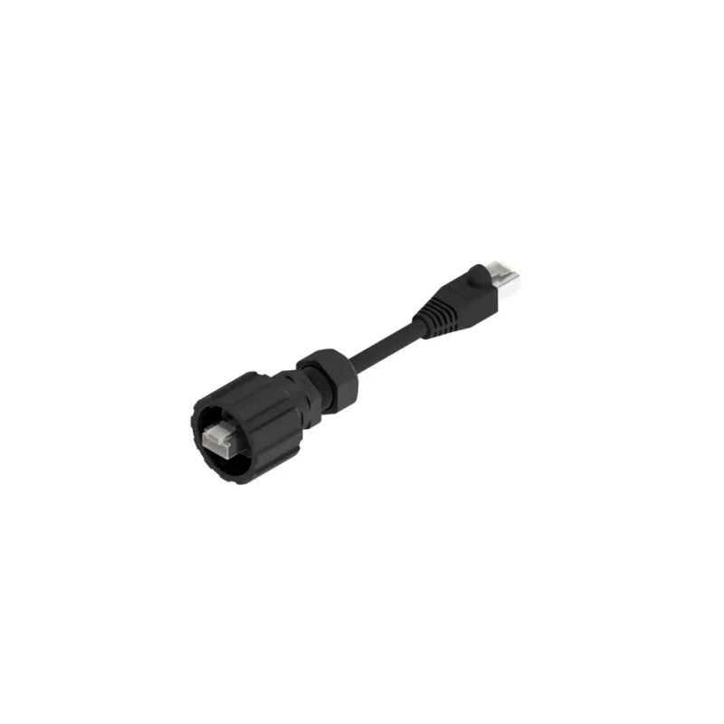 CONEC Cat5e Ethernet Cable 2m, Unscreened, Black Polyester PVC, RJ45 Plugs, 