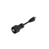 CONEC Cat5e Ethernet Cable 2m, Unscreened, Black Polyester PVC, RJ45 Plugs,