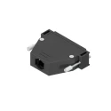 CONEC Plastic Straight D-Sub Backshell, 50 Contacts, Strain Relief, Black, IP20, Nickel-Plated, 165X10179XE