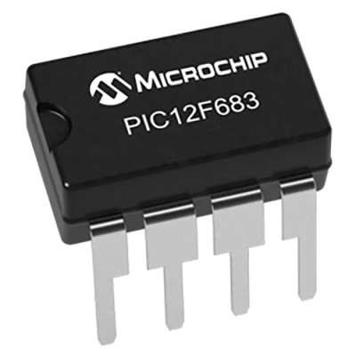 Microchip PIC12F683-I/P 8-Bit PIC Microcontroller, 32 MHz, 3.5kB FLASH, 8-Pin PDIP