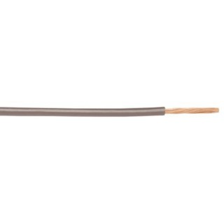 Alpha Wire Hook Up Wire PVC Series, Grey, 22 AWG, 300V, Flame Retardant, 30m, Polyvinyl Chloride 3051/1 SL005