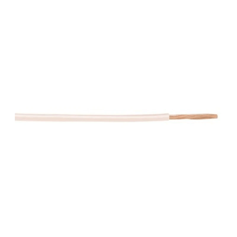 Alpha Wire PVC Hook Up Wire, White, 28 AWG, 7 x 0.13 mm Strands, 300V, 30 m Reel 3048 WH005