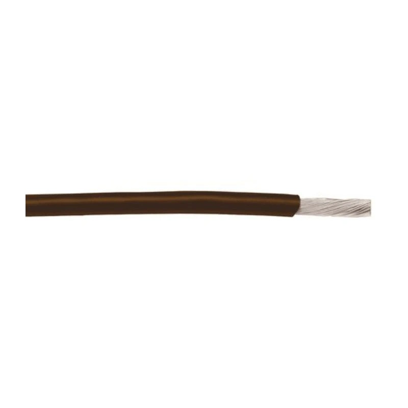 Alpha Wire Hook Up Wire PVC Series Brown 14 AWG, 600V, 41 x 0.25mm, 30m Spool 3079 BR005