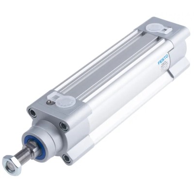 Festo Pneumatic Cylinder 40mm Bore, 100mm Stroke, Double Acting, Aluminium Body, DSBC-40-100-PPVA-N3
