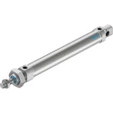 Festo DSNU-25-150-P-A Pneumatic Cylinder, 291.5mm Length, Stainless Steel, Elastomer Cushioning, 80°C Max Temp