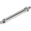 Festo DSNU-25-150-P-A Pneumatic Cylinder, 291.5mm Length, Stainless Steel, Elastomer Cushioning, 80°C Max Temp