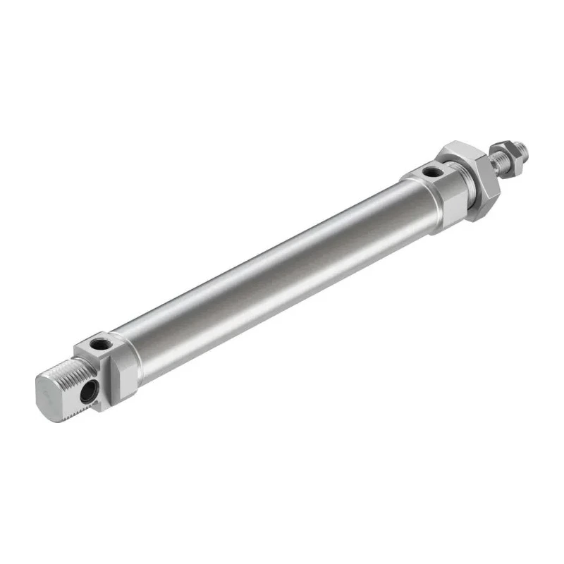 Festo DSNU-25-150-P-A Pneumatic Cylinder, 291.5mm Length, Stainless Steel, Elastomer Cushioning, 80°C Max Temp