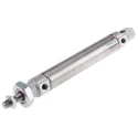 Festo Pneumatic Cylinder Double Acting, 25 mm Bore, 100 mm Stroke, Stainless Steel DSNU-25-100-P-A