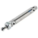 Festo Pneumatic Cylinder DSNU-25-80-PPS-A, Double Acting, Stainless Steel Piston Rod, 221.5mm Length