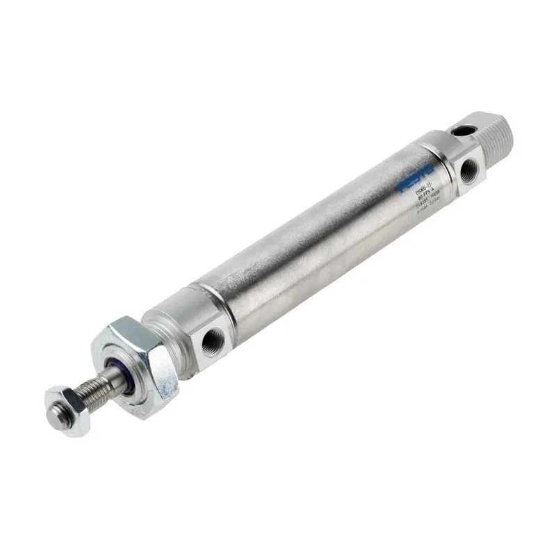 Festo Pneumatic Cylinder DSNU-25-80-PPS-A, Double Acting, Stainless Steel Piston Rod, 221.5mm Length