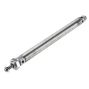 Festo DSNU-25-250-PPS-A Pneumatic Cylinder, Double Acting, Self-Adjusting Cushioning, 391.5mm Length