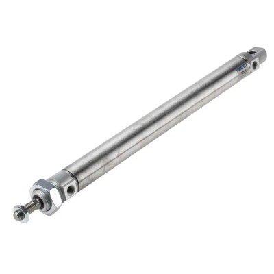 Festo DSNU-25-250-PPS-A Pneumatic Cylinder, Double Acting, Self-Adjusting Cushioning, 391.5mm Length