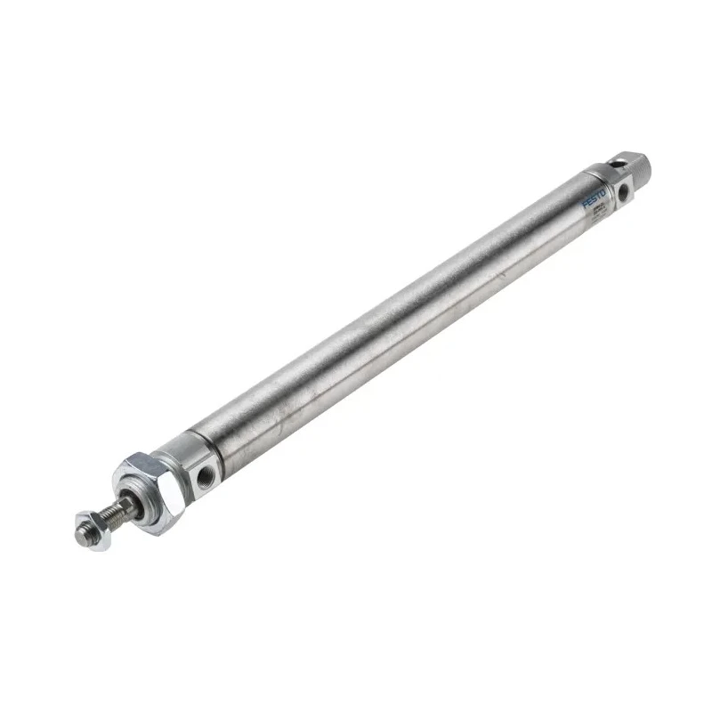 Festo DSNU-25-250-PPS-A Pneumatic Cylinder, Double Acting, Self-Adjusting Cushioning, 391.5mm Length