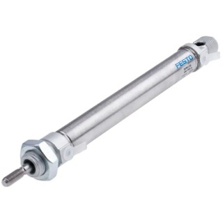 Festo Pneumatic Cylinder, DSNU-16-100-PPS-A, 16 mm Bore, 100 mm Stroke, Double Acting, Air Cushion