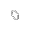 CONEC Silver Hex Nut M16, Nickel Copper Zinc Alloy for Circular Connector 43-01155