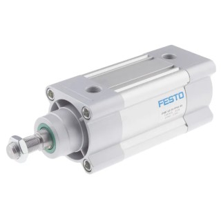 Festo Pneumatic Piston Rod Cylinder, Double Acting, 63 mm Bore, 50 mm Stroke, Aluminium Body DSBC-63-50-PPSA-N3