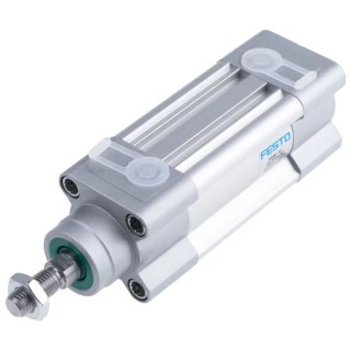 Festo Pneumatic Piston Rod Cylinder Double Acting 32mm Bore 25mm Stroke Aluminium Body DSBC-32-25-PPSA-N3