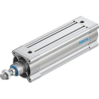 Festo Pneumatic Piston Rod Cylinder Double Acting, Aluminium Body, 80mm Bore, 200mm Stroke, DSBC-80-200-PPSA-N3