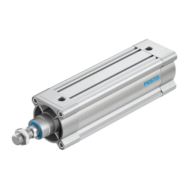 Festo Pneumatic Piston Rod Cylinder Double Acting, Aluminium Body, 80mm Bore, 200mm Stroke, DSBC-80-200-PPSA-N3