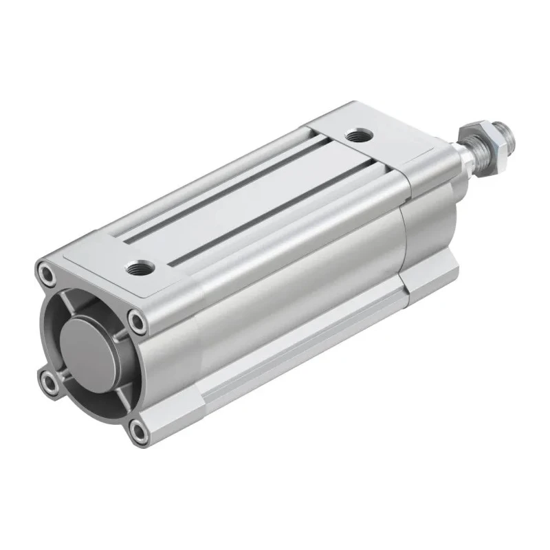Festo Pneumatic Piston Rod Cylinder, DSBC-80-125-PPSA-N3, 80mm Bore, 125mm Stroke, Double Acting, 12 Bar, Aluminium Body