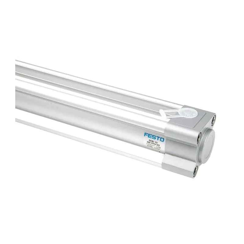 Festo Pneumatic Piston Rod Cylinder DSBC-32-400-PPSA-N3, 32mm Bore, 400mm Stroke, Double Acting, 12 bar Aluminium