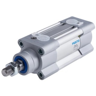 Festo Pneumatic Piston Rod Cylinder Double Acting 40mm Bore, 20mm Stroke, Aluminium DSBC-40-20-PPVA-N3