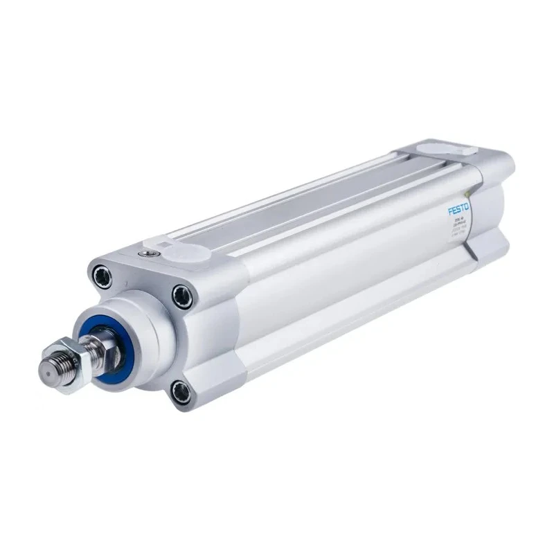 Festo Pneumatic Piston Rod Cylinder, Double Acting, Aluminium Body, Air Cushion, 40mm Bore, 150mm Stroke DSBC-40-150-PPVA-N3