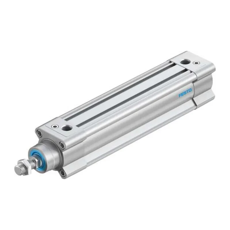 Festo Pneumatic Piston Rod Cylinder, Double Acting, Aluminium Body, Air Cushion, 40mm Bore, 150mm Stroke DSBC-40-150-PPVA-N3