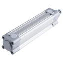 Festo Pneumatic Piston Rod Cylinder, Double Acting, Aluminium Body, Air Cushion, 40mm Bore, 150mm Stroke DSBC-40-150-PPVA-N3