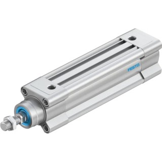 Festo Pneumatic Piston Rod Cylinder DSBC-32-80-PPSA-N3, 32mm Bore, 80mm Stroke, Double Acting, Aluminium Body, 12 bar