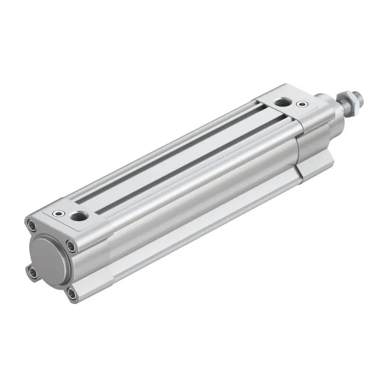 Festo Pneumatic Piston Rod Cylinder, Double Acting, Aluminium Body, Air Cushion, 40mm Bore, 150mm Stroke DSBC-40-150-PPVA-N3