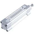 Festo Pneumatic Piston Rod Cylinder DSBC-32-80-PPSA-N3, 32mm Bore, 80mm Stroke, Double Acting, Aluminium Body, 12 bar
