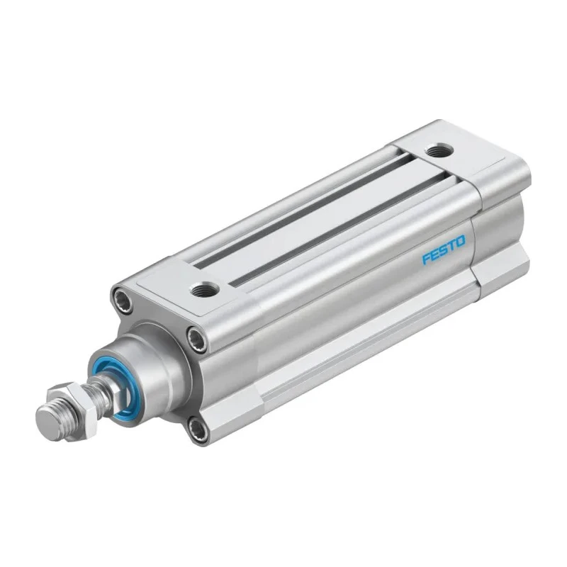 Festo Pneumatic Piston Rod Cylinder DSBC-32-50-PPSA-N3, 32mm Bore, 50mm Stroke, Double Acting, Aluminium Body