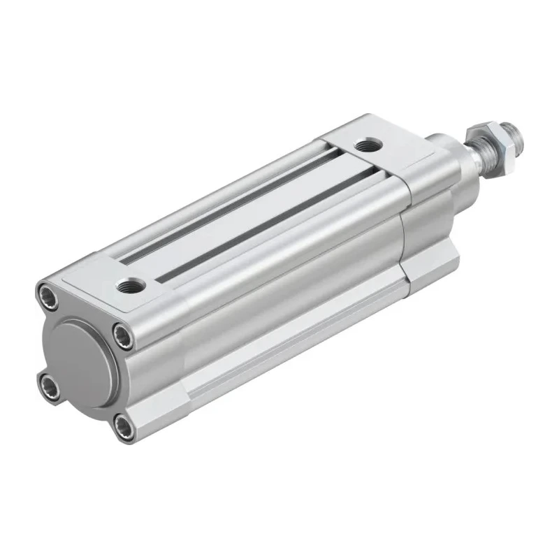 Festo Pneumatic Piston Rod Cylinder DSBC-32-50-PPSA-N3, 32mm Bore, 50mm Stroke, Double Acting, Aluminium Body
