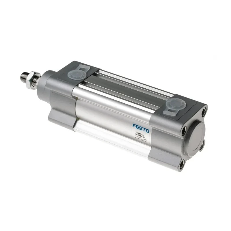 Festo DSBC-40-50-PPSA-N3 Pneumatic Piston Rod Cylinder, 40mm Bore, 50mm Stroke, Aluminium Body, Double Acting