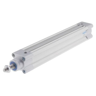 Festo DSBC-32-200-PPSA-N3 Pneumatic Piston Rod Cylinder, 32mm Bore, 200mm Stroke, Double Acting, Aluminium Body