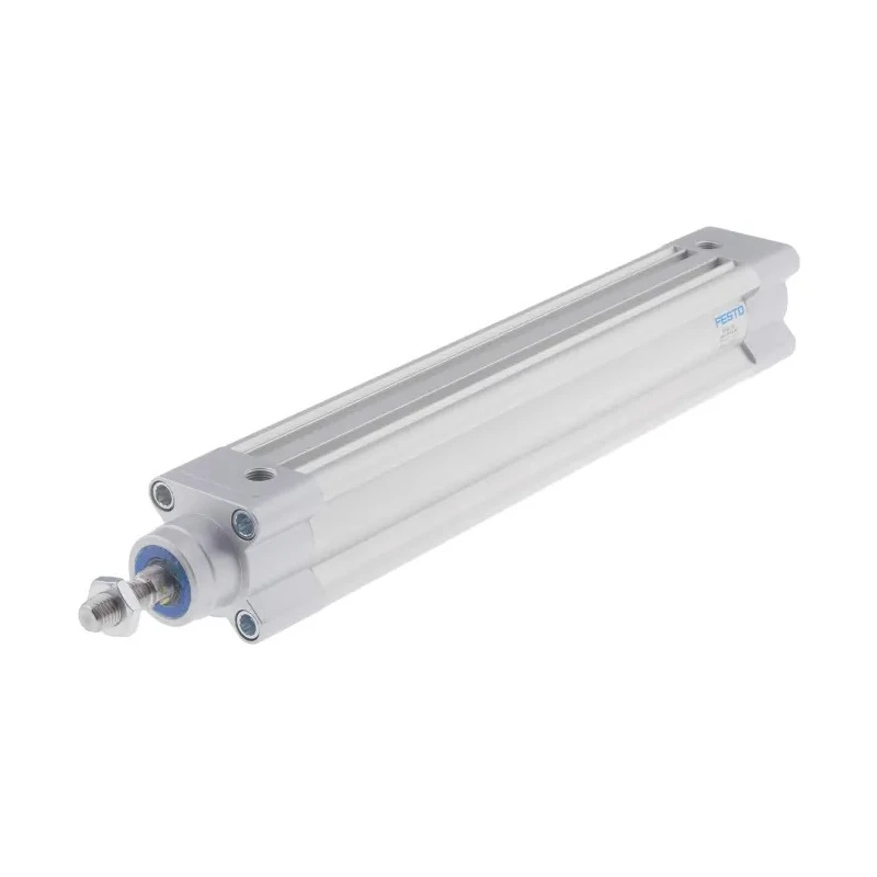 Festo DSBC-32-200-PPSA-N3 Pneumatic Piston Rod Cylinder, 32mm Bore, 200mm Stroke, Double Acting, Aluminium Body
