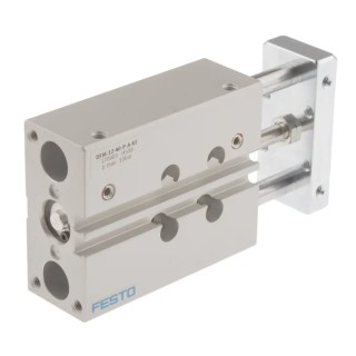 Festo DFM Series Pneumatic Guided Cylinder, Double Acting, 12mm Bore, 40mm Stroke, 10 bar, Wrought DFM-12-40-P-A-KF