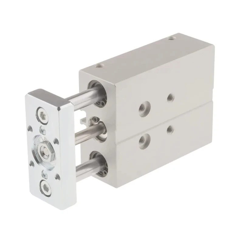 Festo DFM Series Pneumatic Guided Cylinder, Double Acting, 12mm Bore, 40mm Stroke, 10 bar, Wrought DFM-12-40-P-A-KF