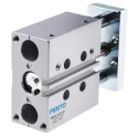 Festo Pneumatic Guided Cylinder DFM-16-25-P-A-KF, 16mm Bore, 25mm Stroke, Double Acting, 10 bar, Ball Bearing Guide