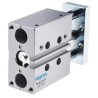 Festo Pneumatic Guided Cylinder DFM-16-25-P-A-KF, 16mm Bore, 25mm Stroke, Double Acting, 10 bar, Ball Bearing Guide