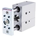 Festo DFM Series Pneumatic Guided Cylinder Double Acting 25mm Bore 40mm Stroke Anodised Aluminium DFM-25-40-P-A-KF