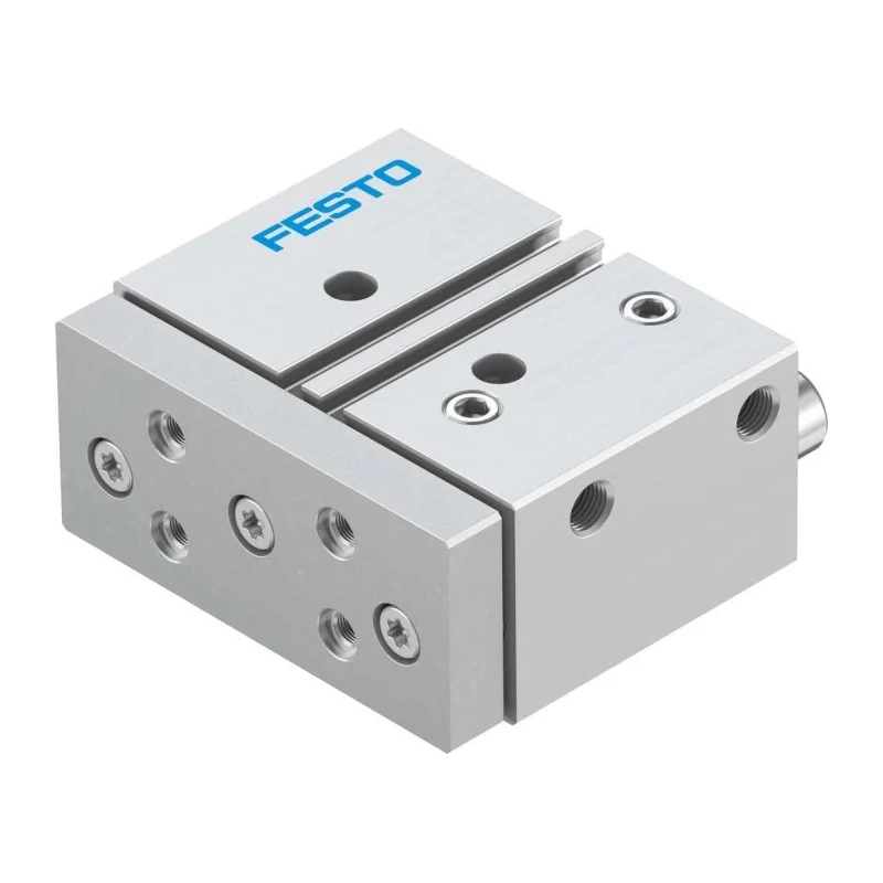 Festo Pneumatic Guided Cylinder DFM-25-20-P-A-GF, 25mm Bore, 20mm Stroke, Double Acting, 10 Bar Max Pressure