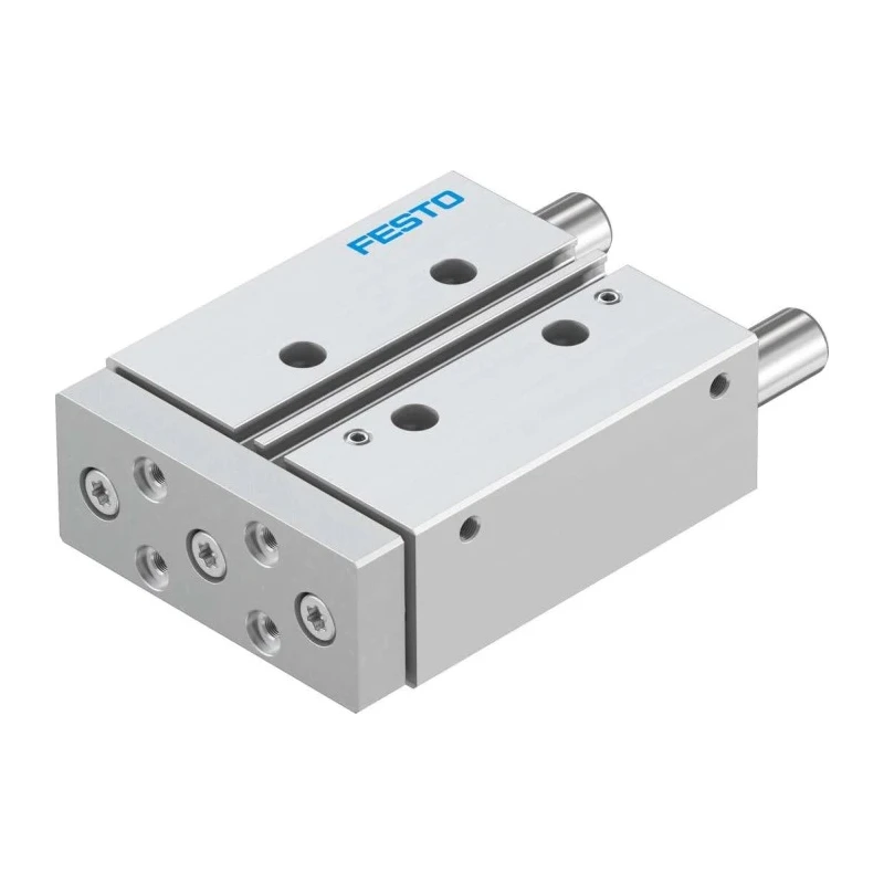 Festo Pneumatic Guided Cylinder, 20mm Bore, Double Acting, 50mm Stroke, 10 Bar, High Alloy Stainless Steel DFM-20-50-P-A-GF