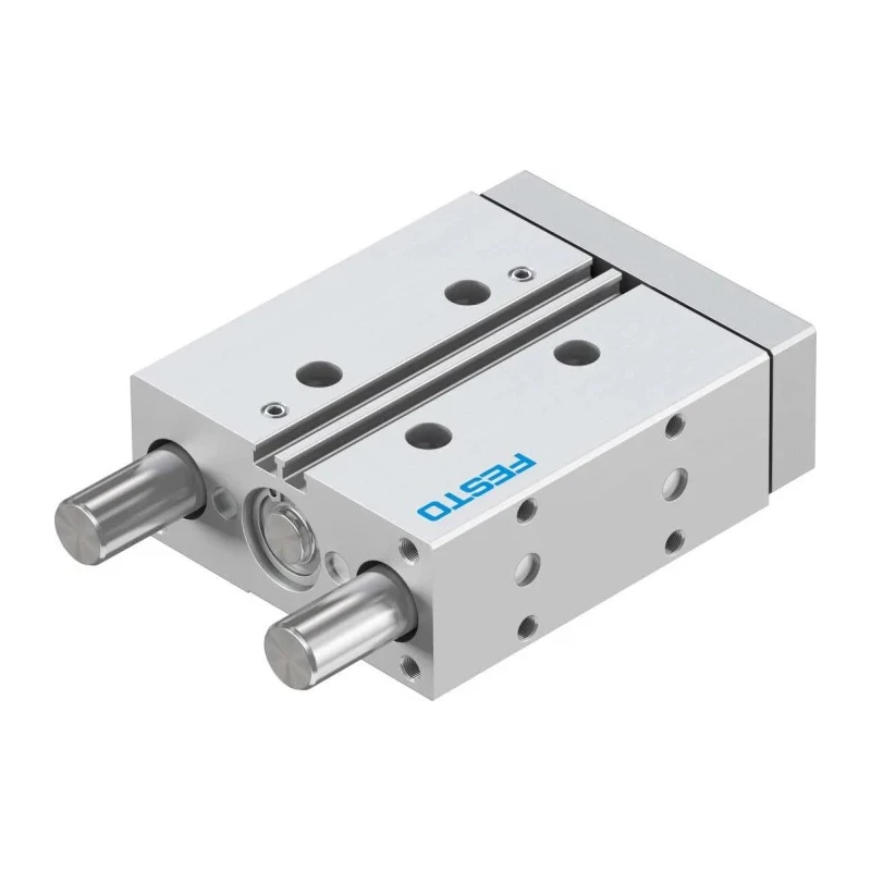 Festo Pneumatic Guided Cylinder, 20mm Bore, Double Acting, 50mm Stroke, 10 Bar, High Alloy Stainless Steel DFM-20-50-P-A-GF